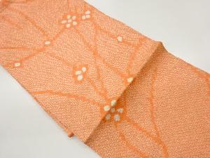 絞り花に水玉・曲線模様名古屋帯